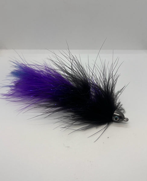 FFP Articulated Bull Trout Streamer Black with Rubber Legs Purple/Blac – Fly Fisher's Place